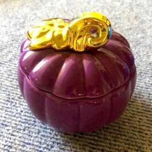Bath and Body Works ceramic pumpkin candle